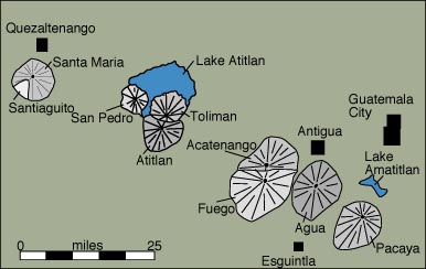 map of Antigua area