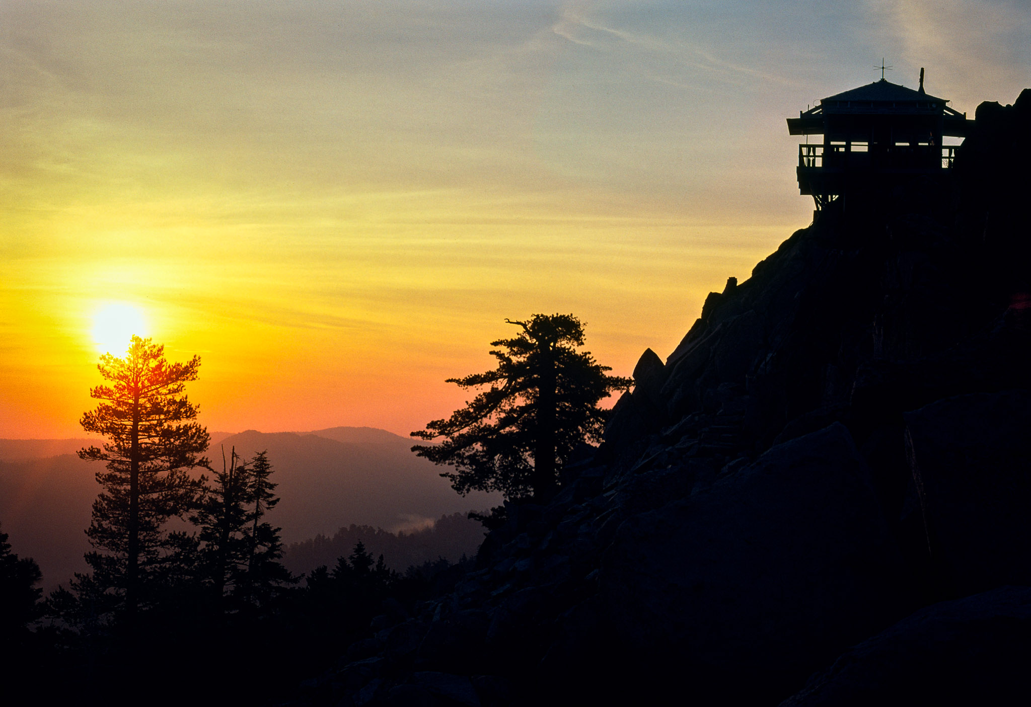 Sunrise from Butler Peak, San Bernardino Mountains, California