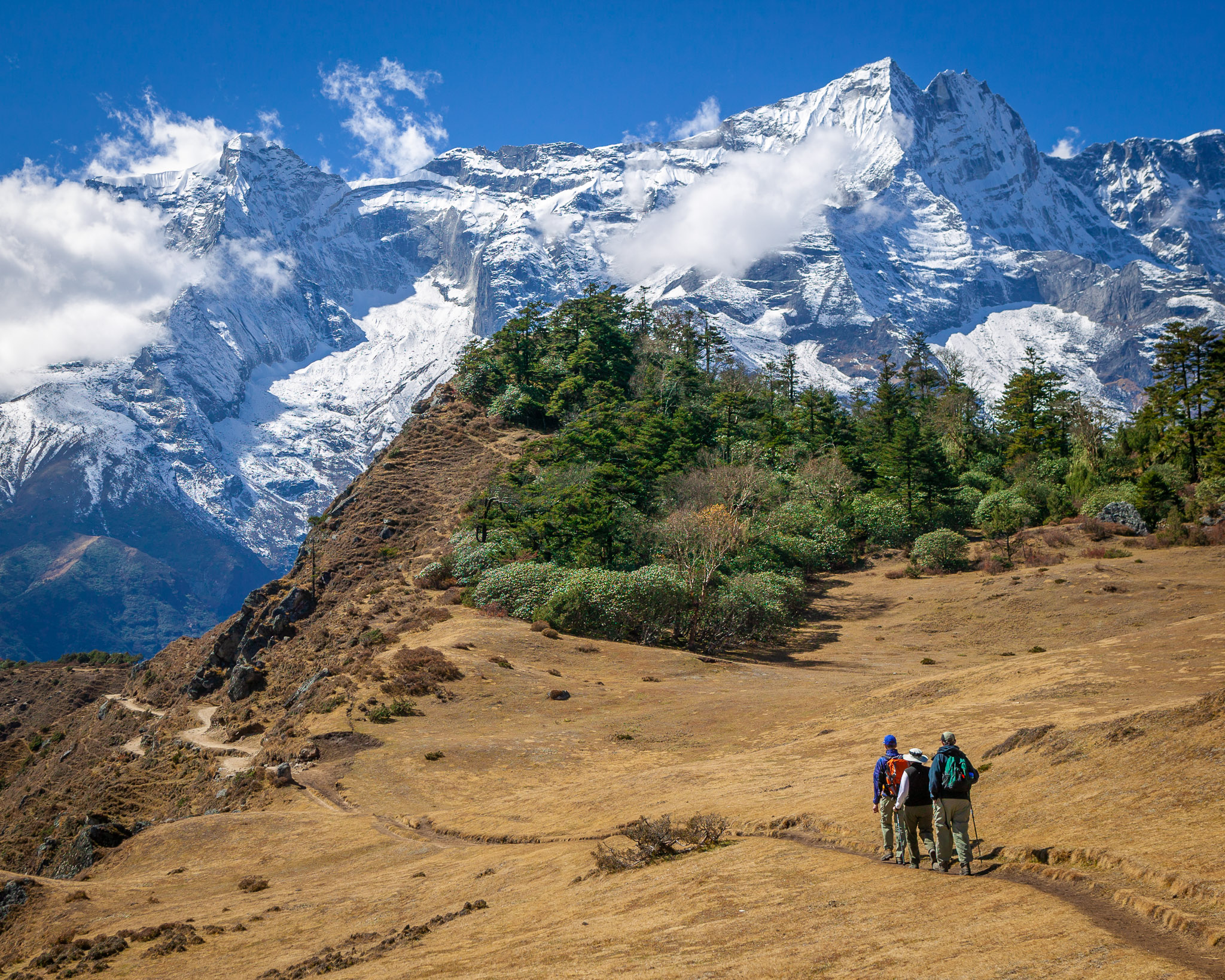 Hiking above Namche Bazaar, Everest/Khumbu Region, Nepal