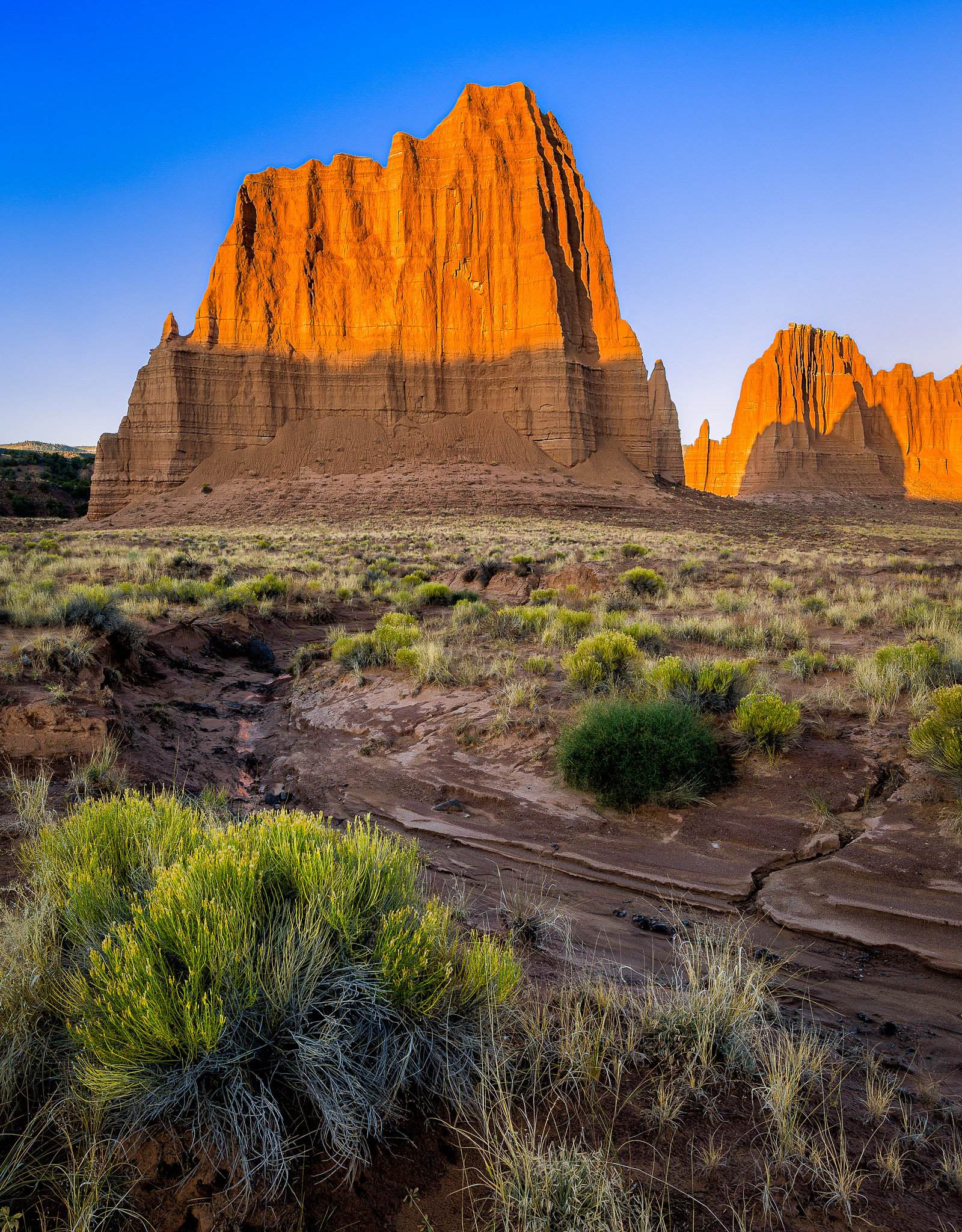 Sunrise in Upper Cathedral Valley, Capitol Reef Nat'l Park, Utah