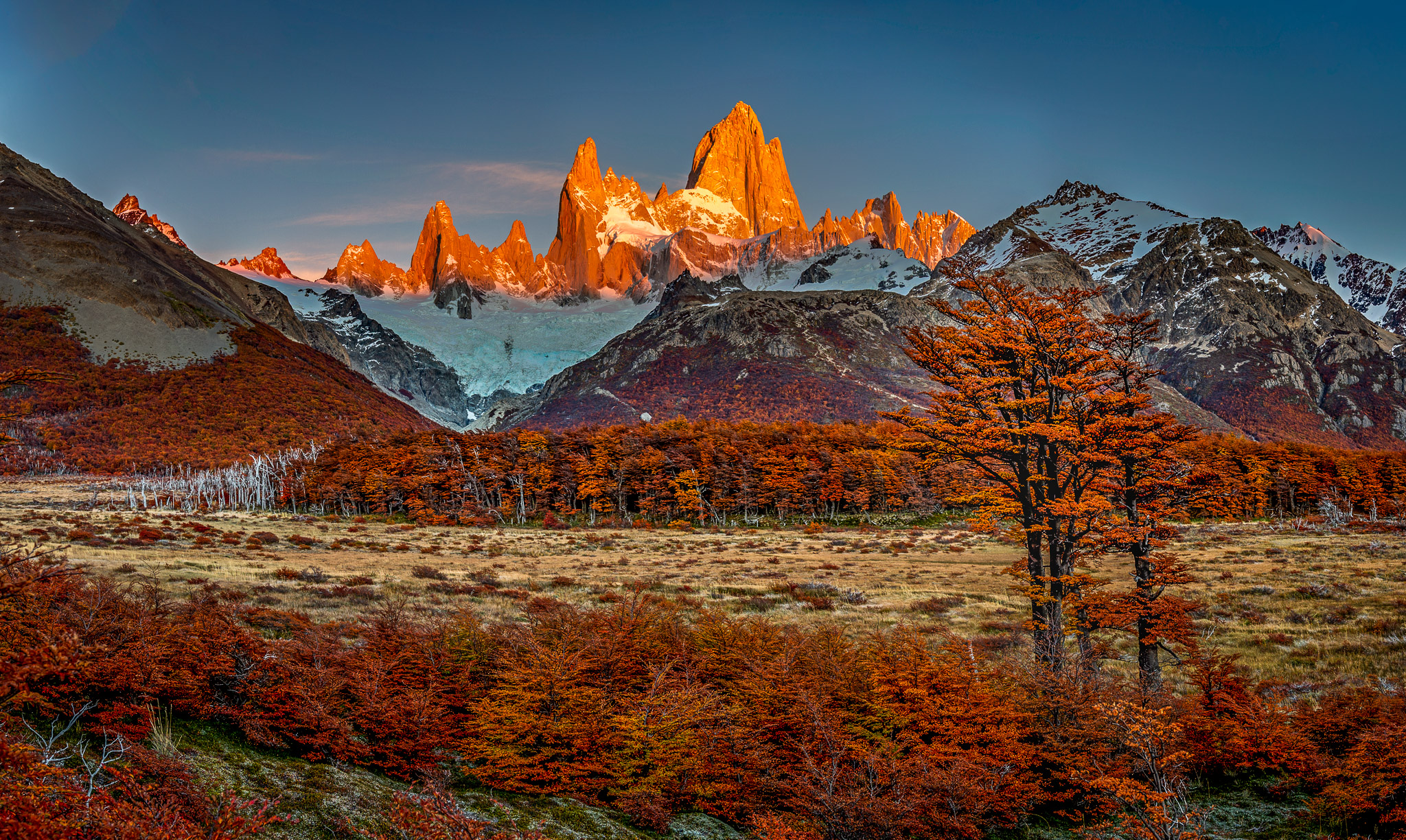 First Light on Fitz Roy Range, Patagonia, Argentina