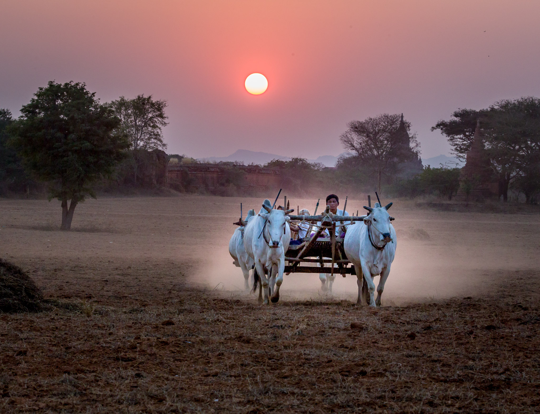 Sunset in Bagan, Myanmar