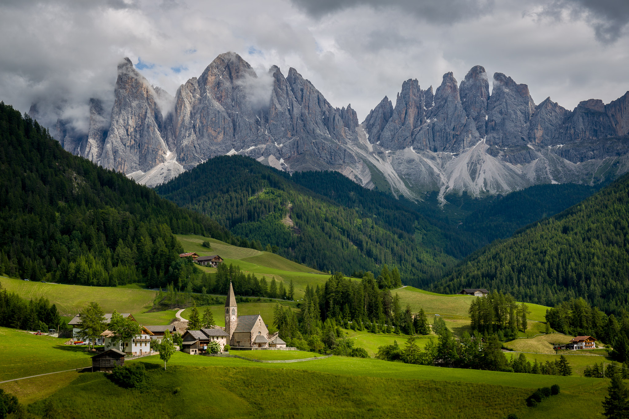 Santa Maddalena Church, Val di Funes, Italian Dolomites