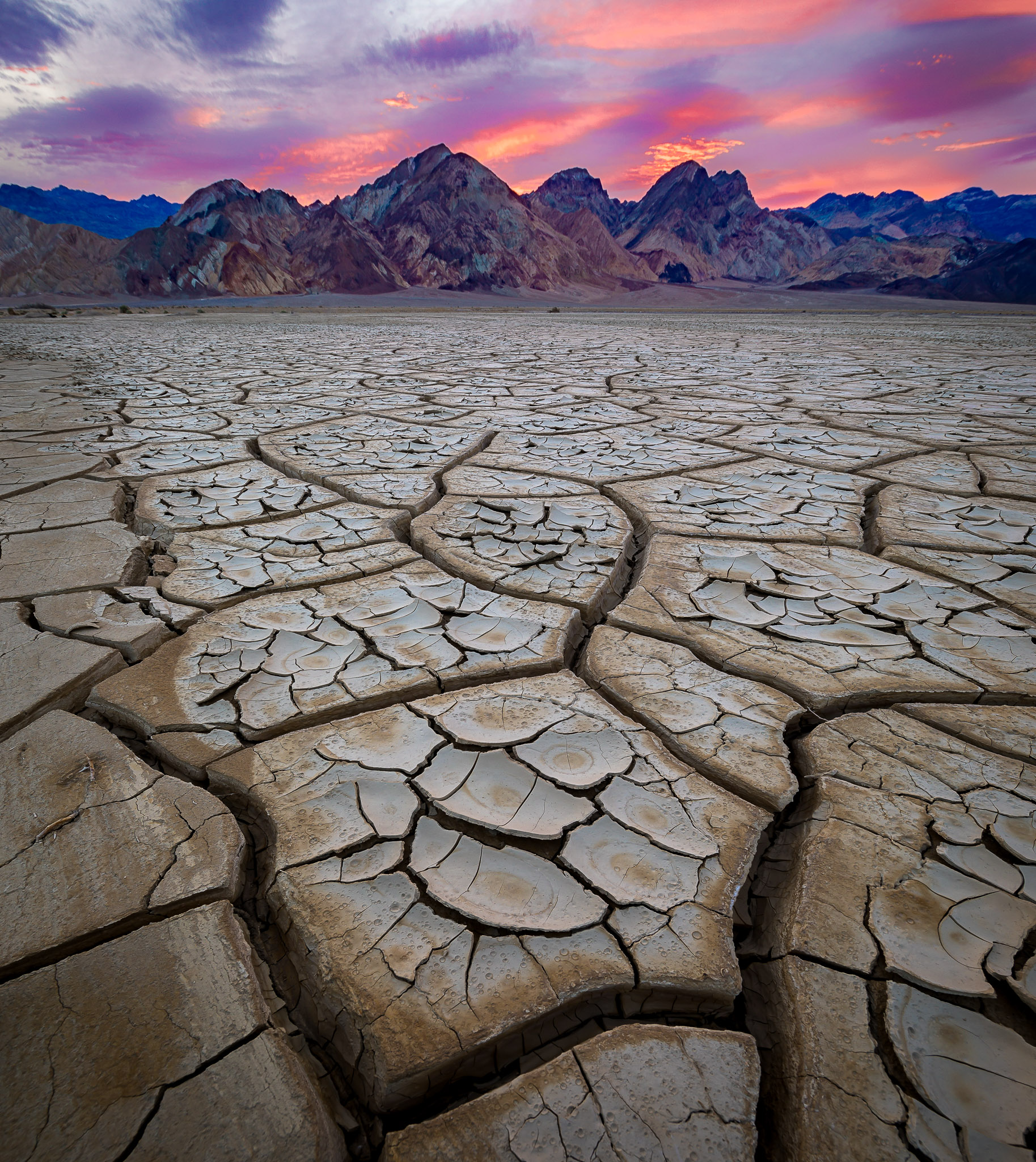Mud Flat Sunrise, Death Valley, California