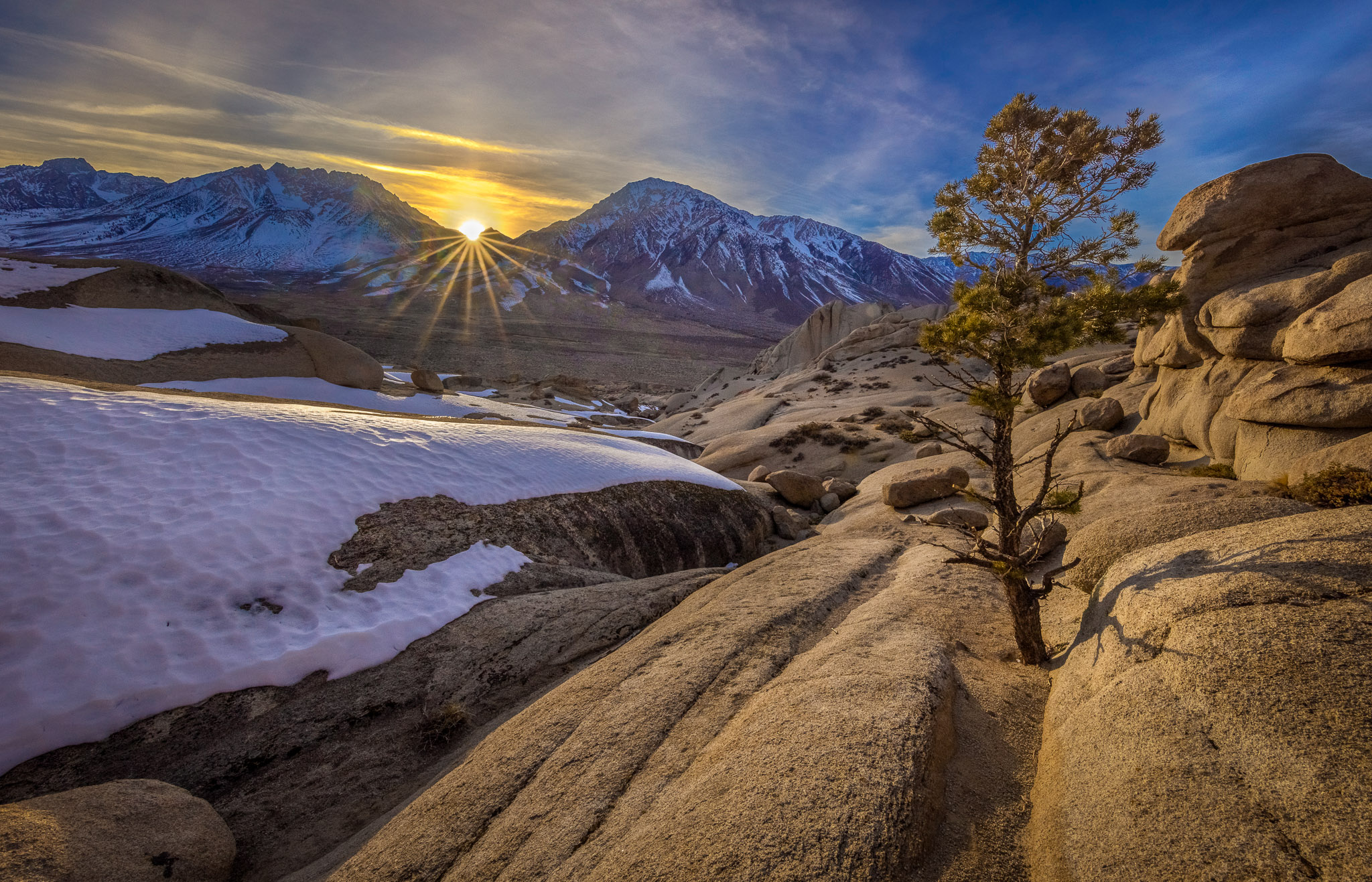 Buttermilk Hills sentinal & Sierra crest, California