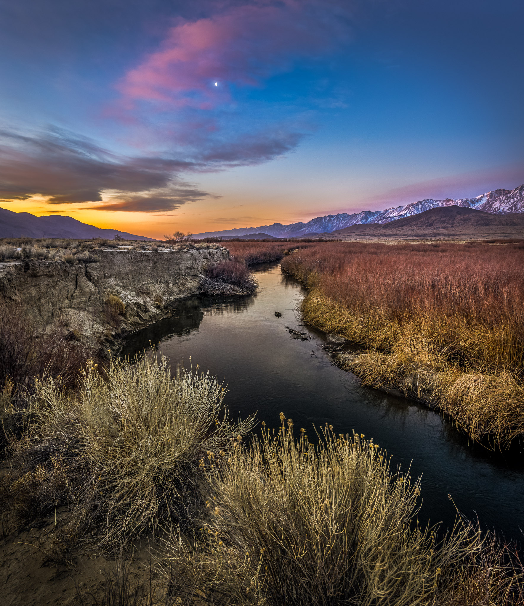 Owens River dawn, California