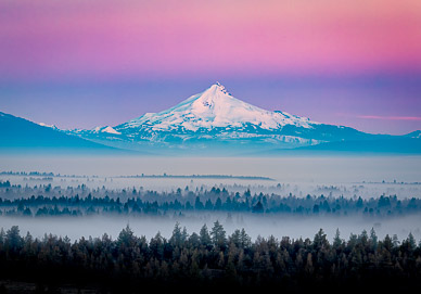 Sunrise on Mt. Jefferson, Bend, Oregon