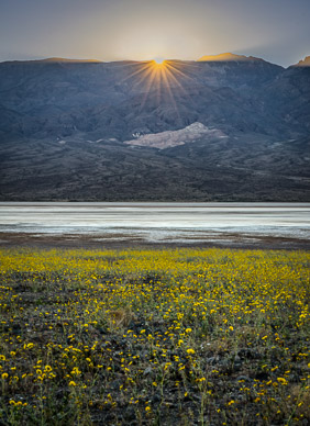 Sunset over Badwater Basin
