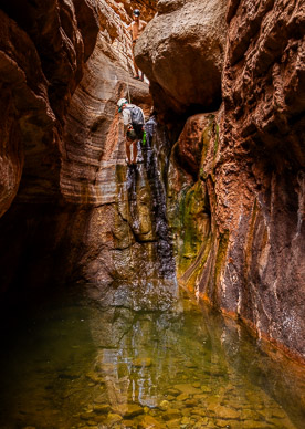 Canyoneers in Blacktail Canyon