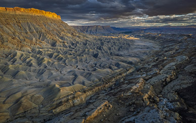 Sunset near North Caineville Mesa