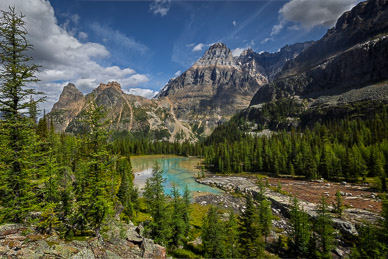 Lower Cascade Lake, Opabin Plateau