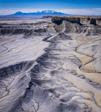 Moonscape badlands