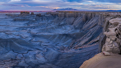 Moonscape overlook sunrise