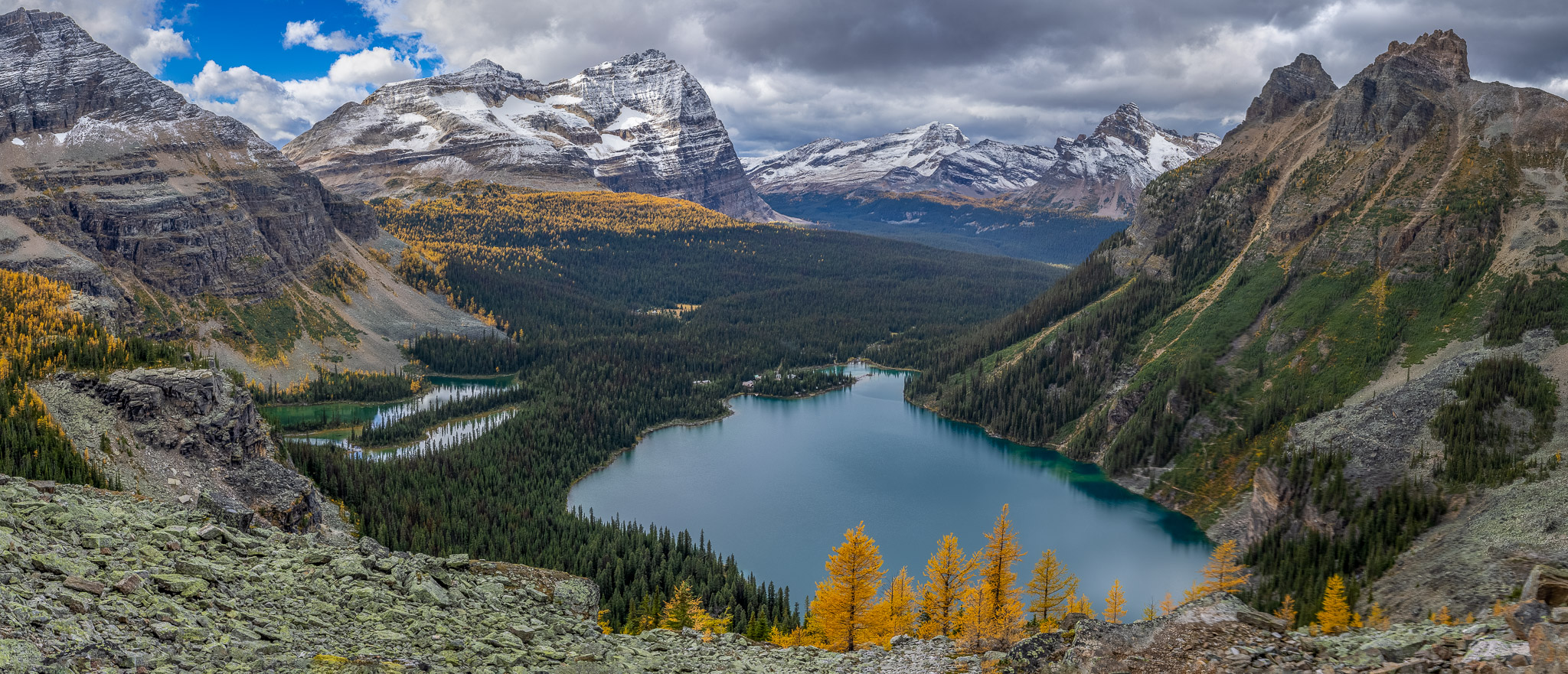 Lake O'Hara from Yukness Ledges Alpine Route