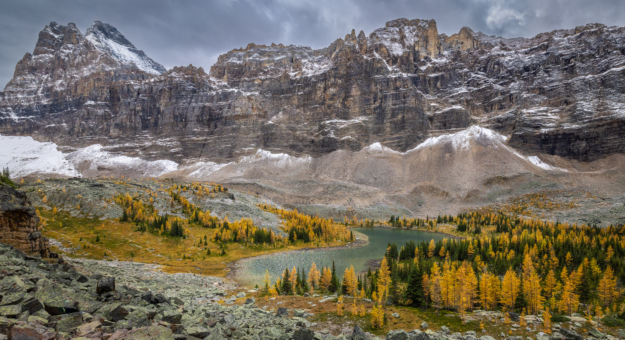 Hungabee Lake, Opabin Plateau