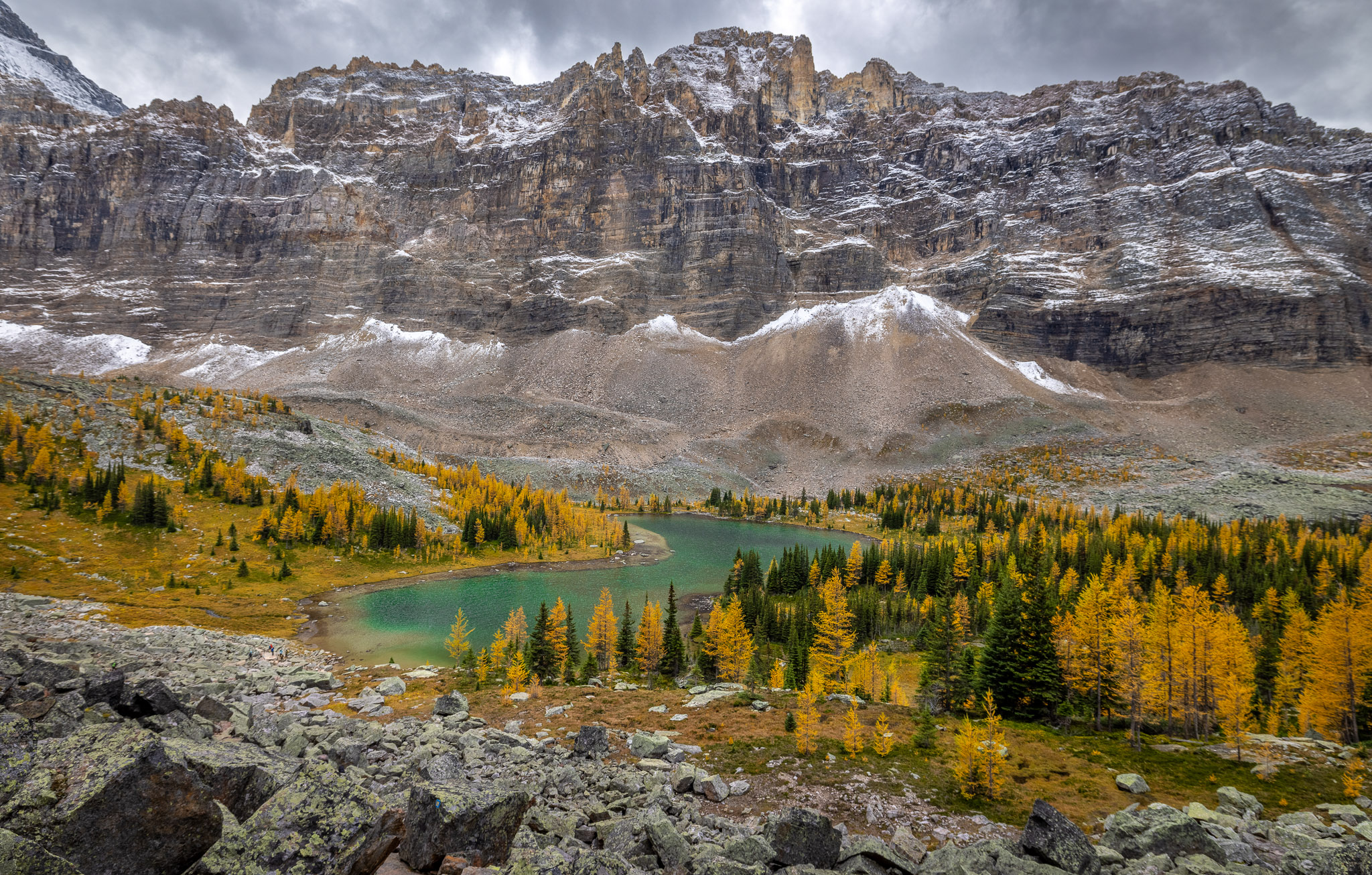 Hungabee Lake, Opabin Plateau