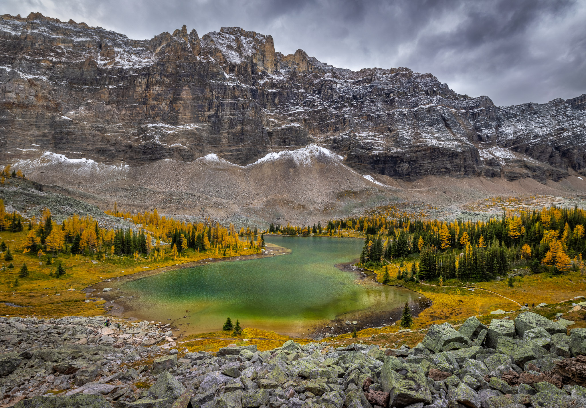 Hungabee Lake, Opabin Plateau