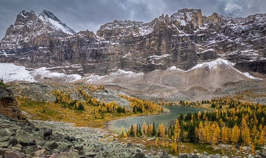 Hungabee Lake, Opabin Plateau
