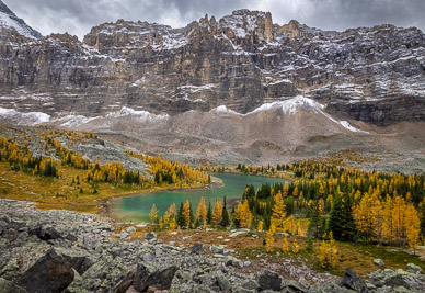 Hungabee Lake, Opabin Plateau