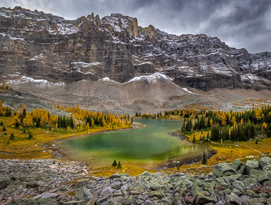 Hungabee Lake, Opabin Plateau