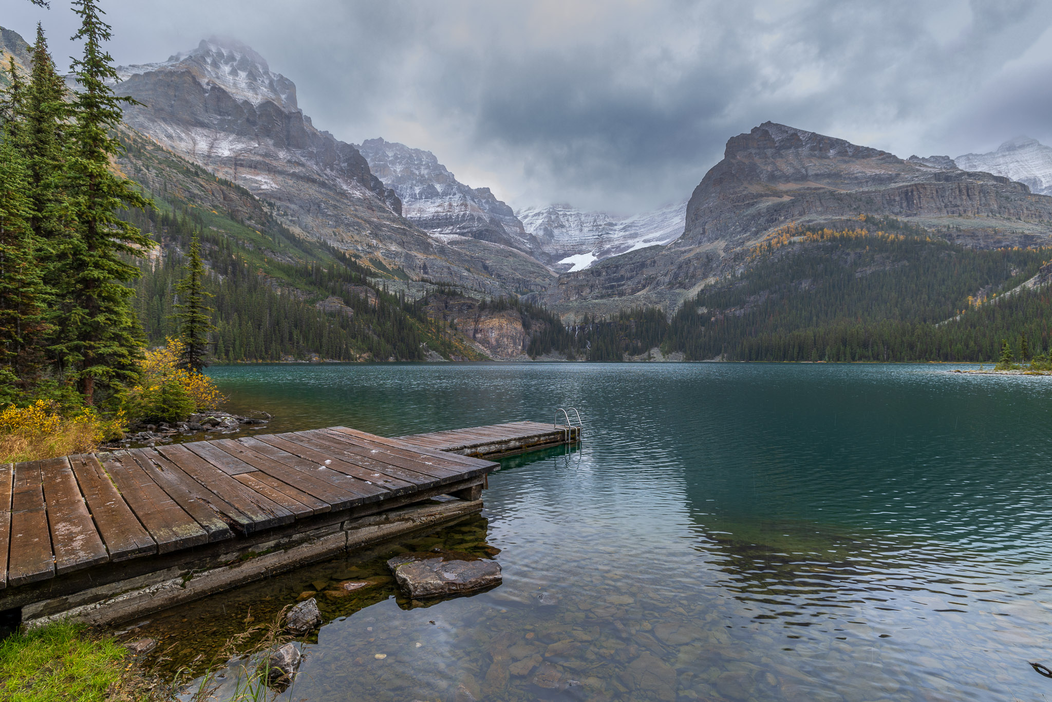 Lake O'Hara Lodge's dock