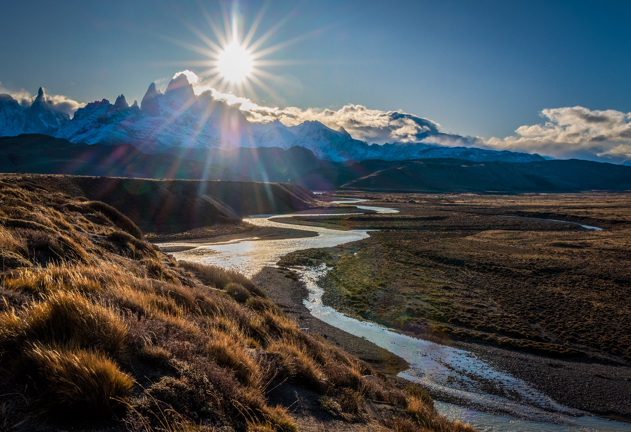 Late afternoon, Fitz Roy & Rio de las Vueltas