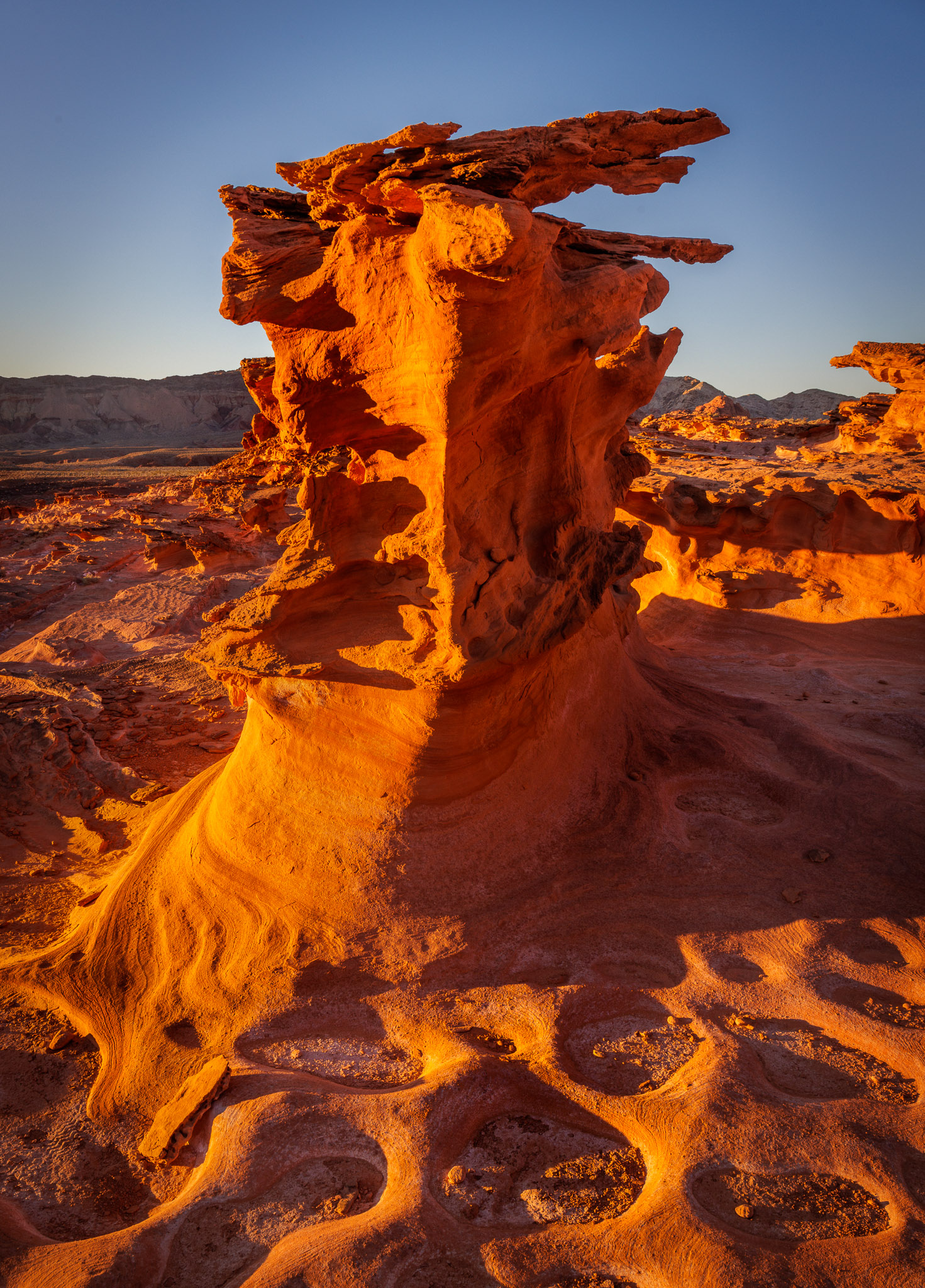 Sunset light on Little Finland formations