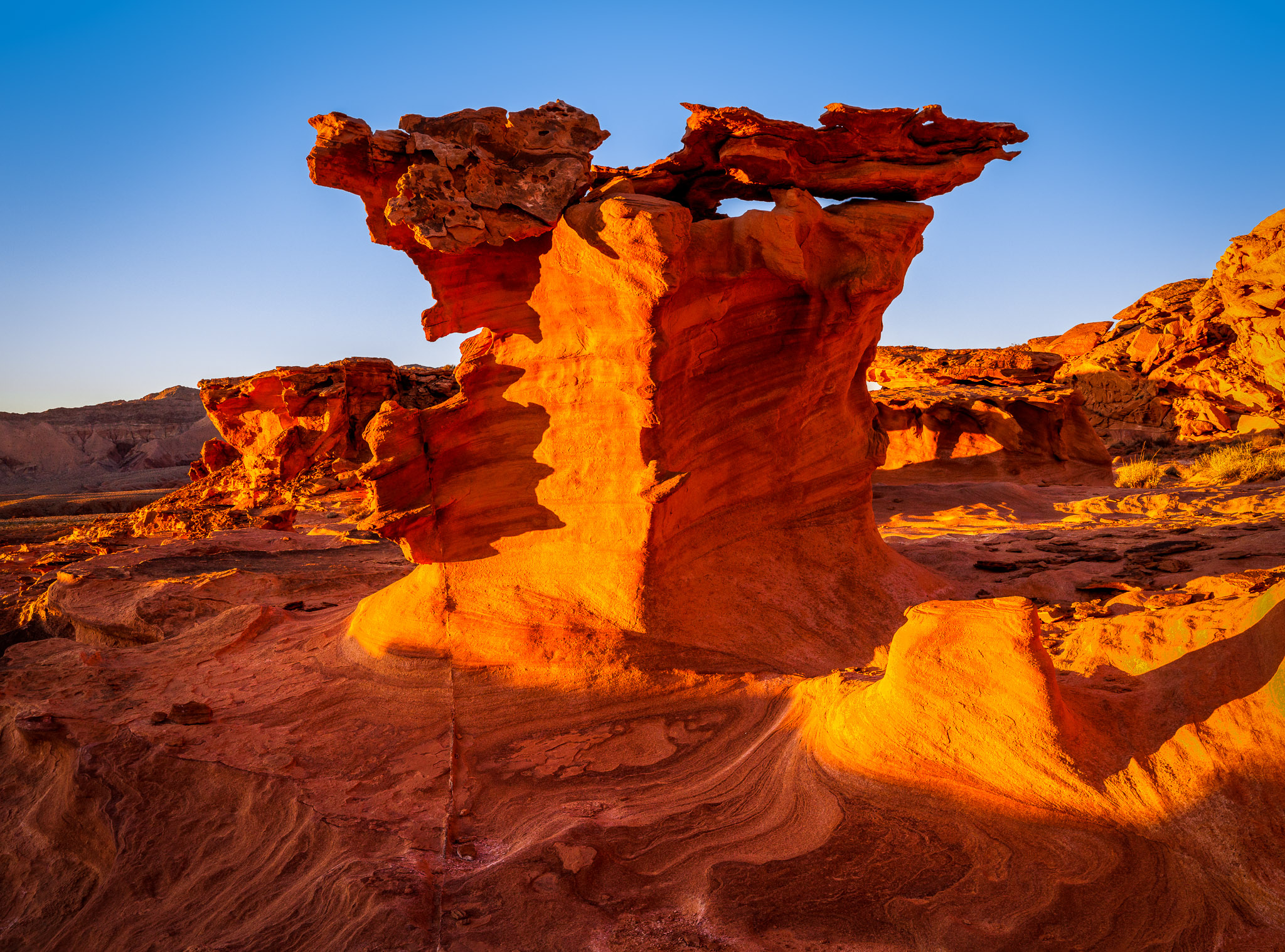 Sunset light on Little Finland formations