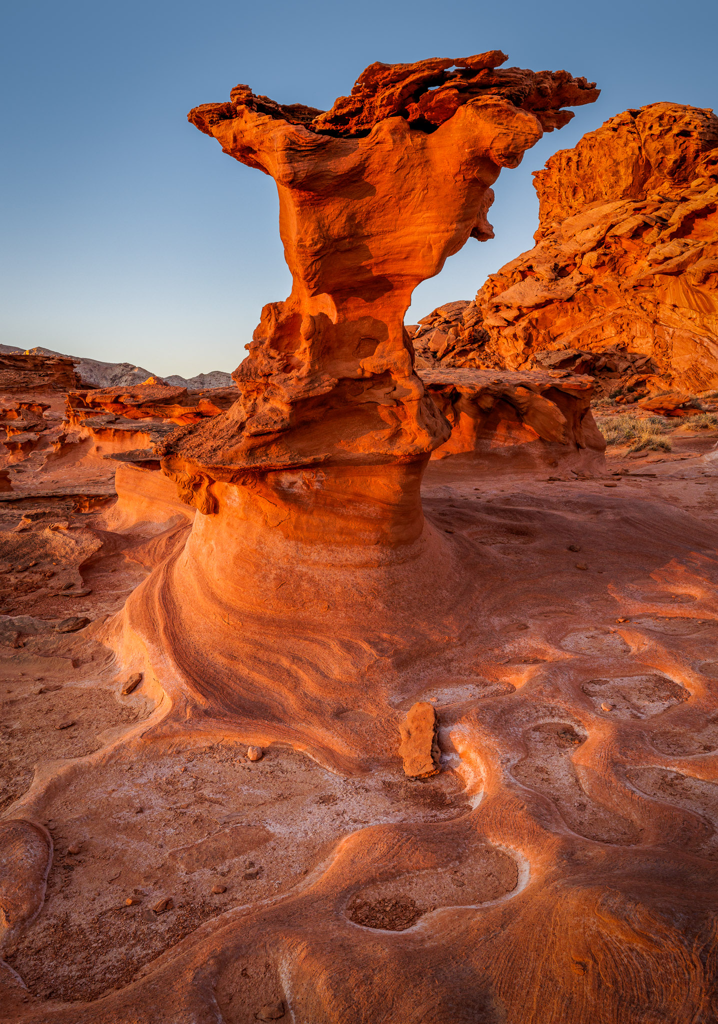 Sunrise light on Little Finland formations