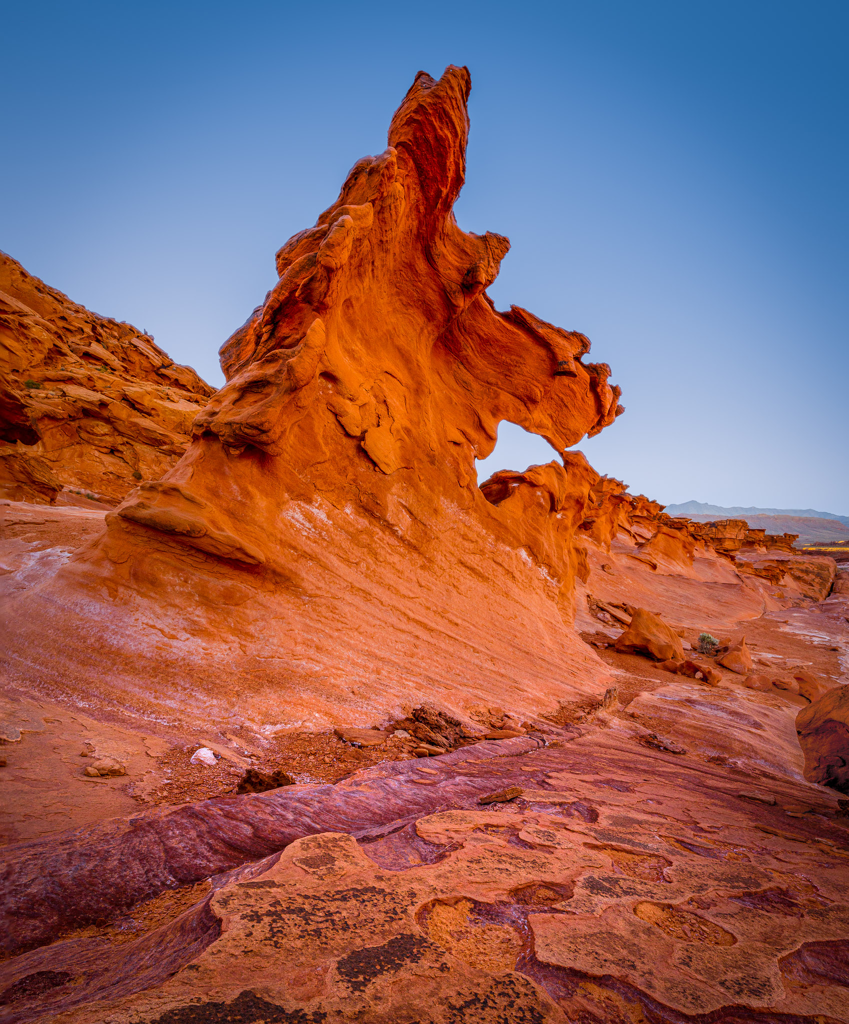 Dawn light on Little Finland formations