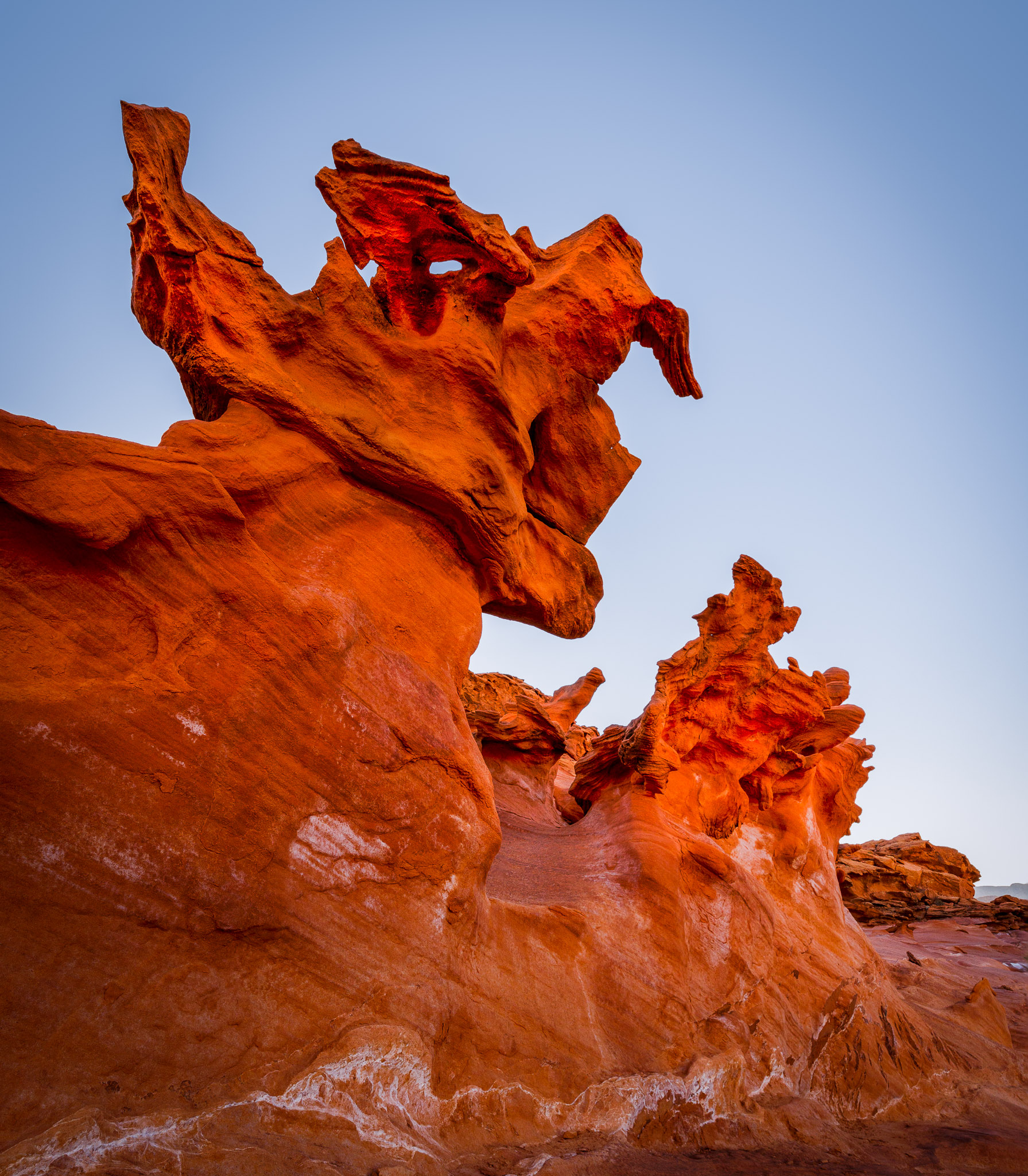 Dawn light on Little Finland formations