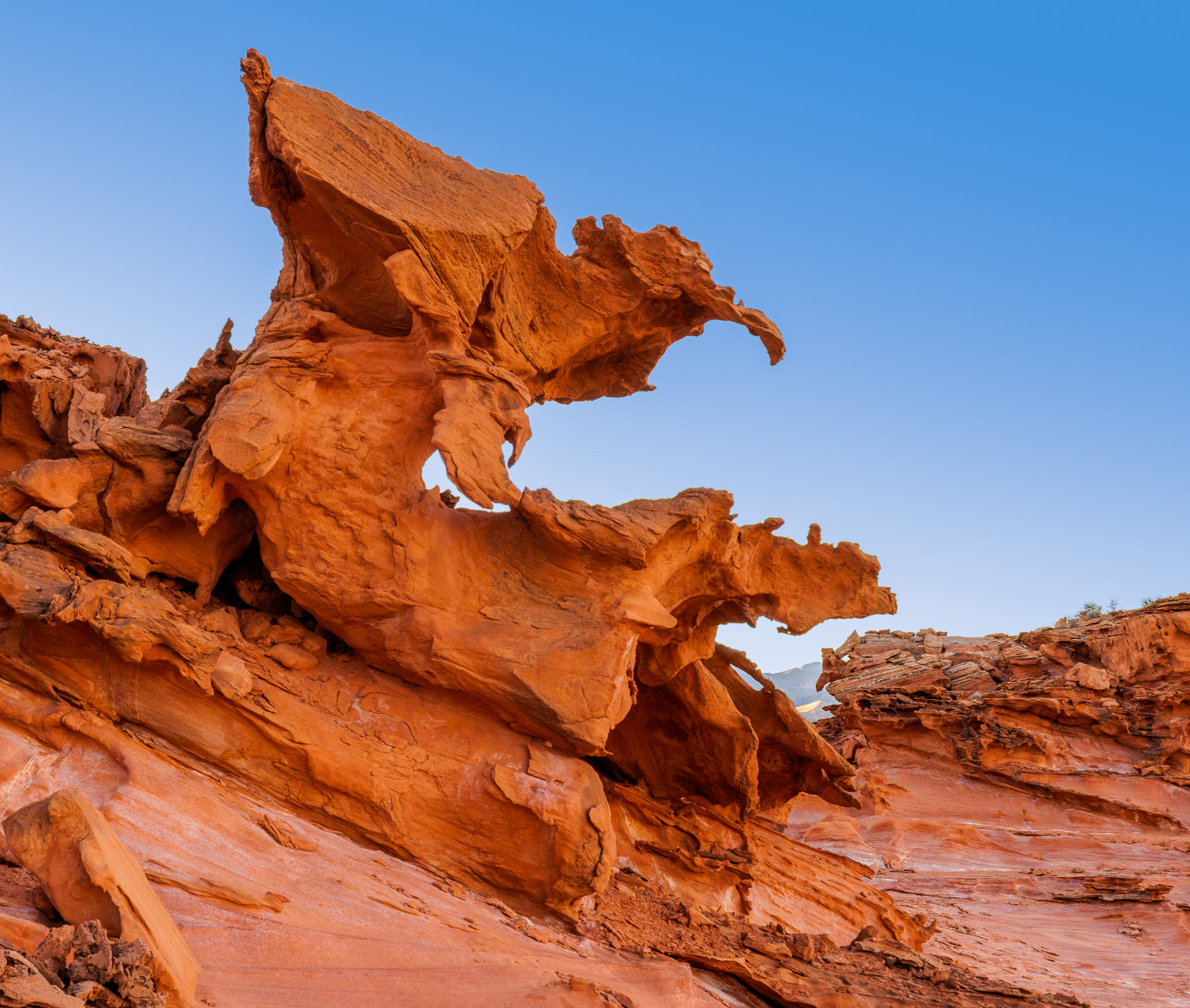 Dawn light on Little Finland formations