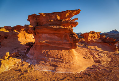 Sunset light on Little Finland formations