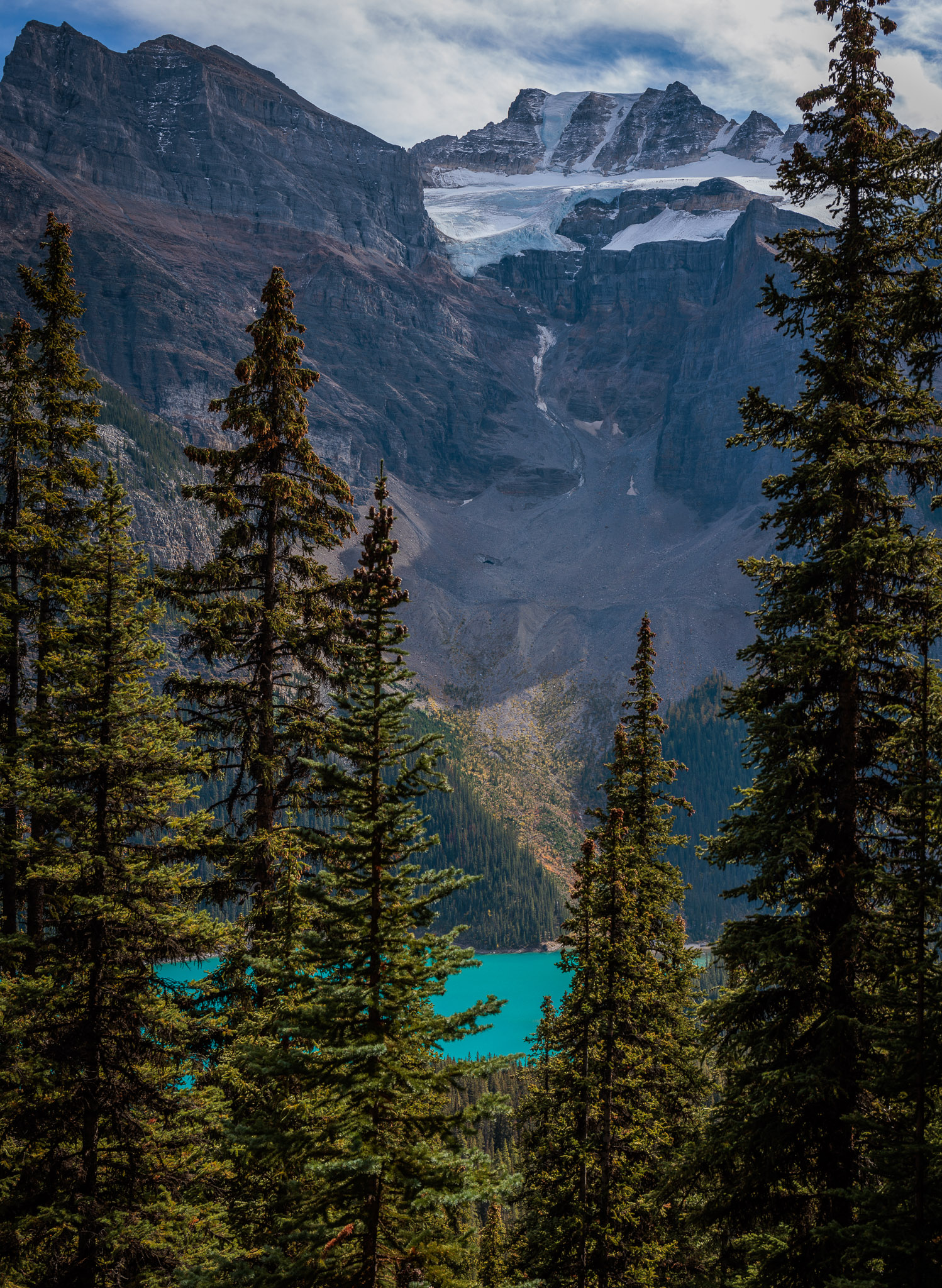 Moraine Lake from Larch Valley Trail