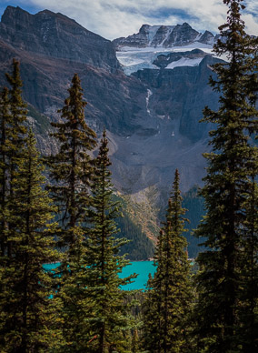 Moraine Lake from Larch Valley Trail