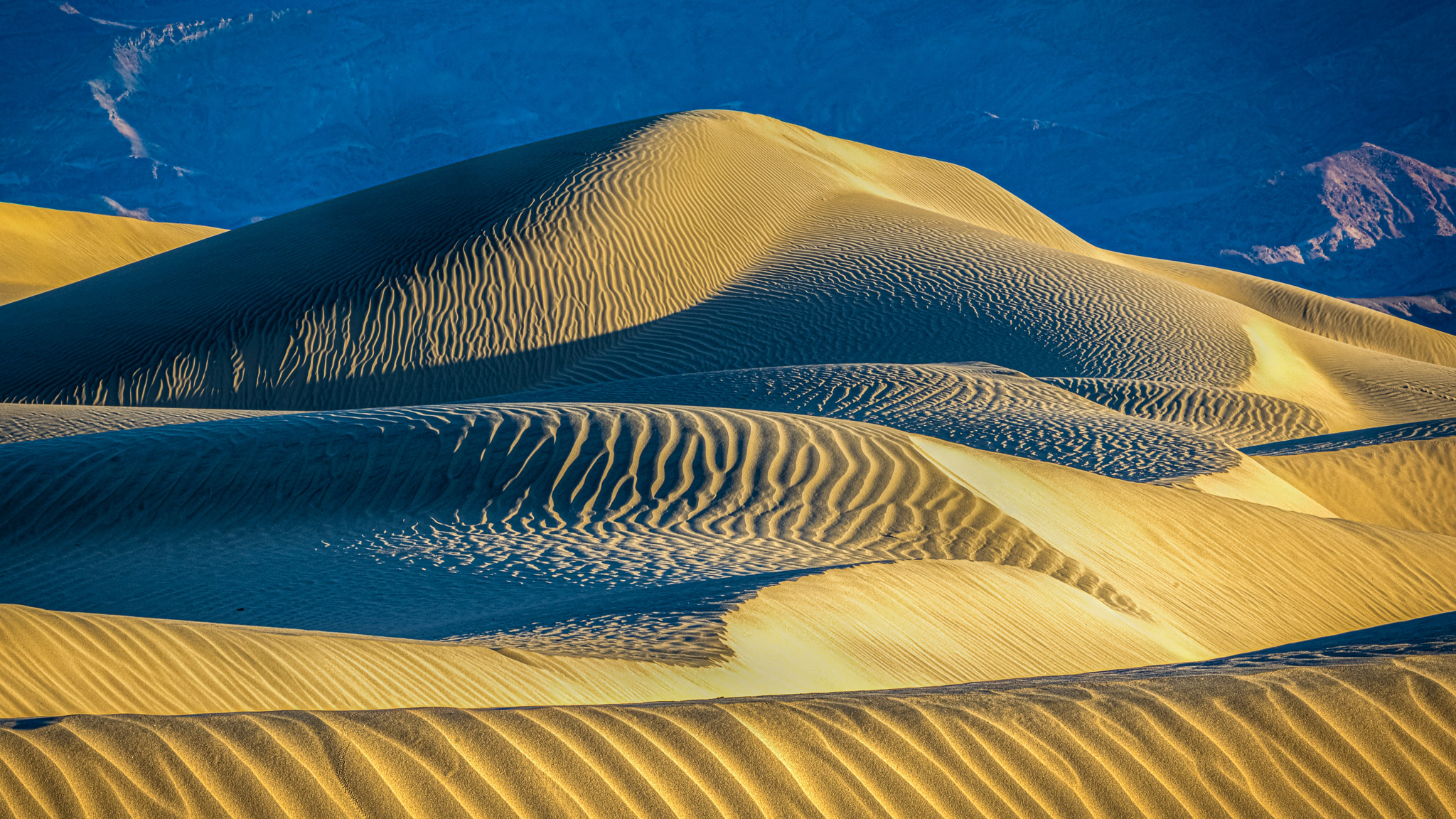 Mesquite Dunes sunrise, Death Valley