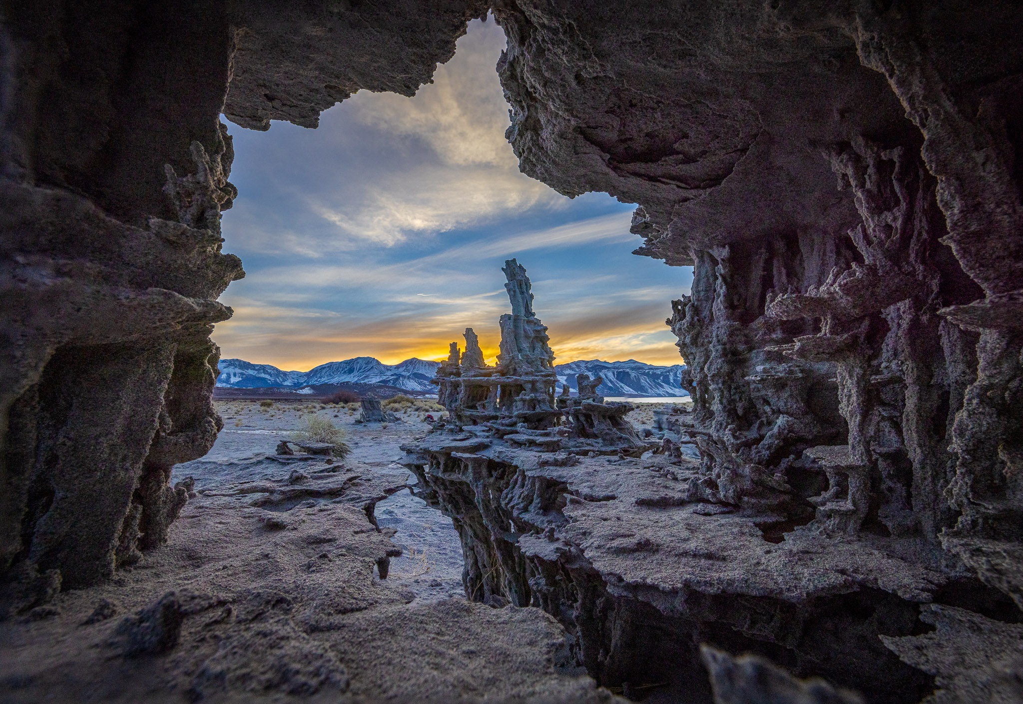 Mono Lake sand tufas