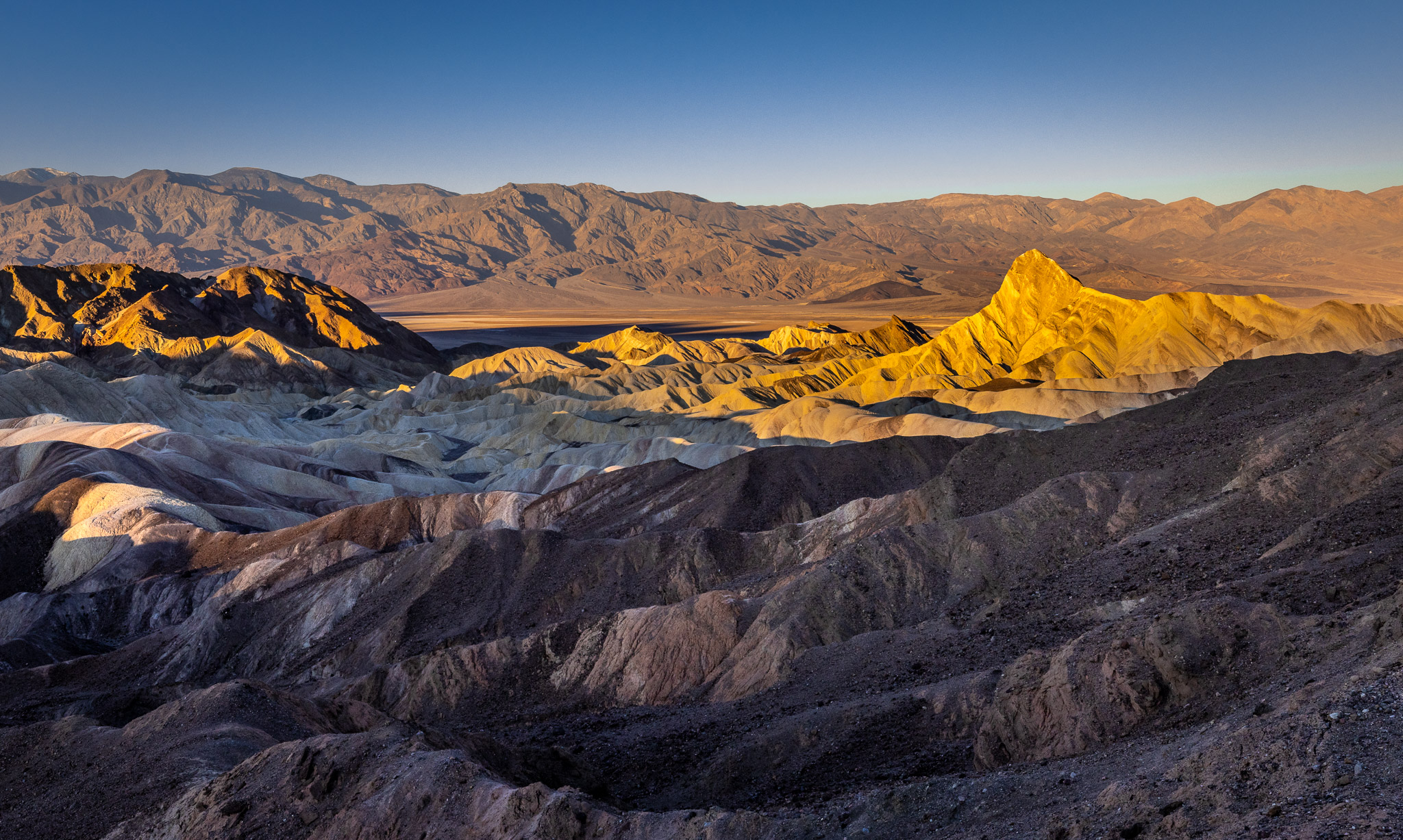 Zabriskie Point badlands