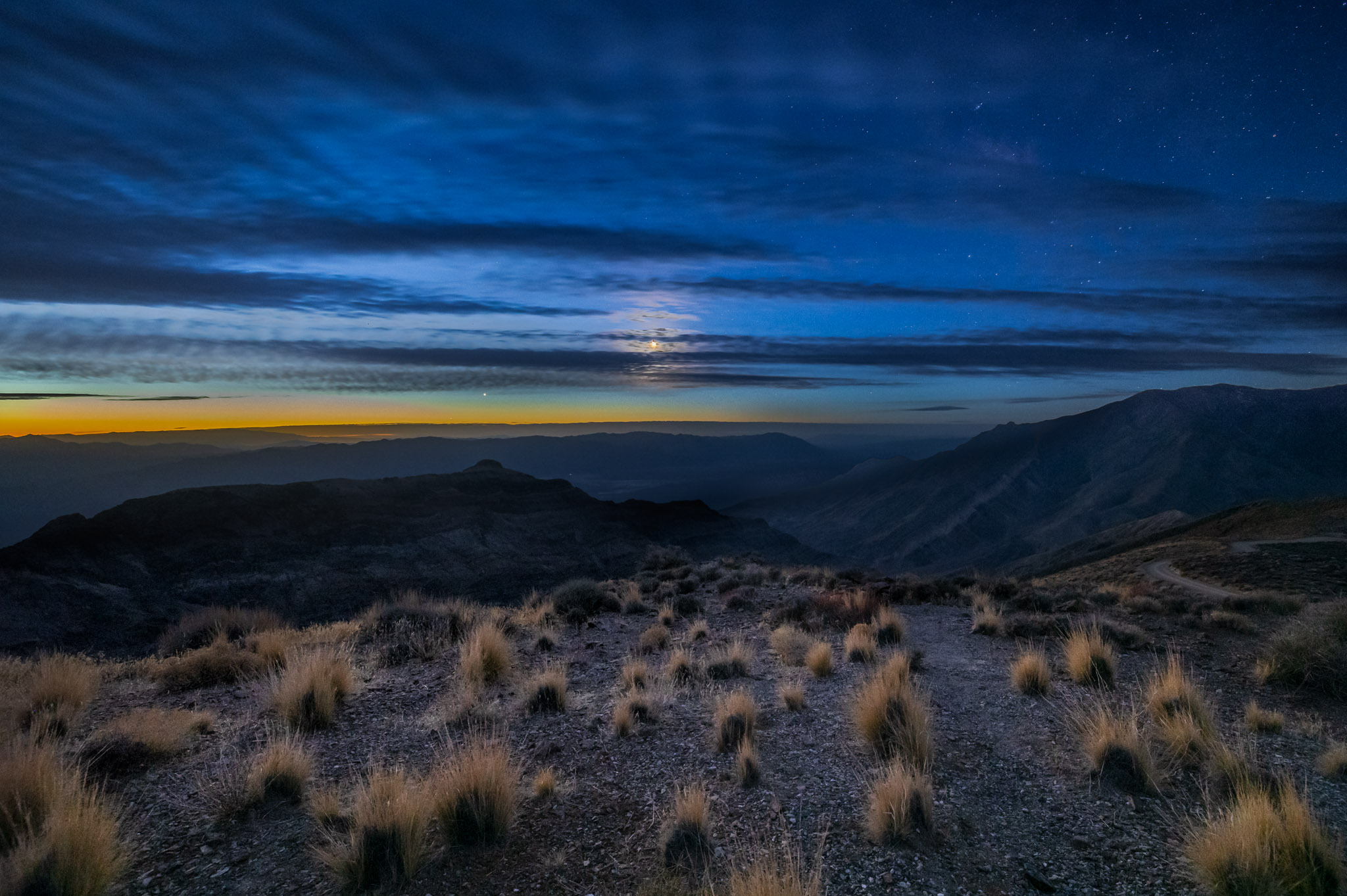 Aguereberry Point moonrise