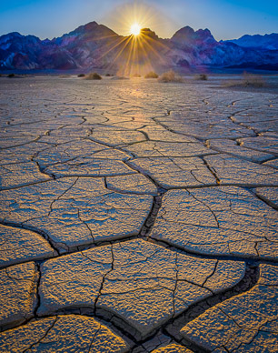 Mudflat patterns sunrise