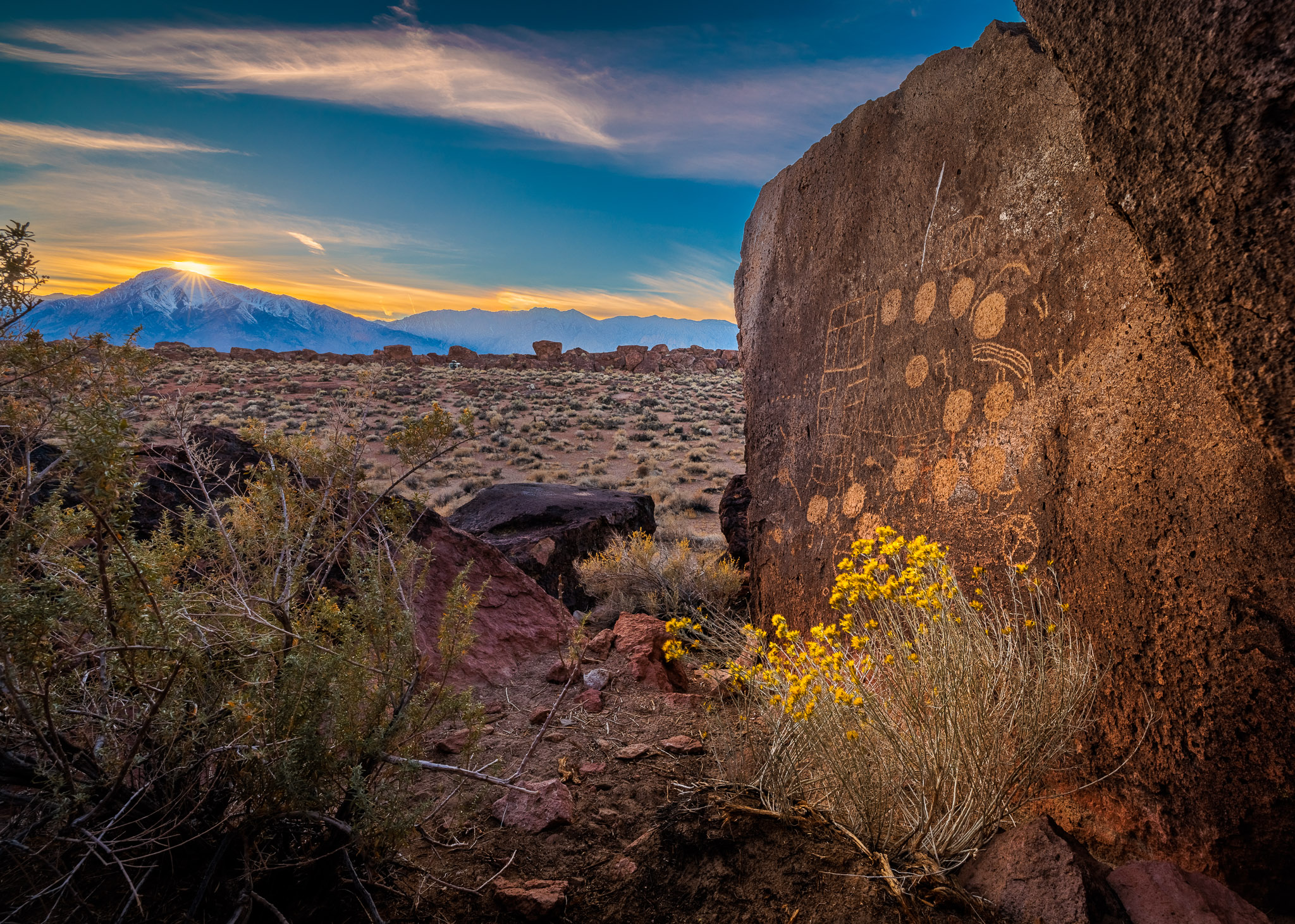 Volcanic Highland's "13 Moons" Petroglyph, California