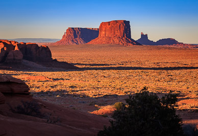 Monument Valley buttes from Mystery Valley