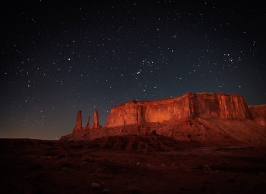 Pre-dawn on Elephant Butte & 3 Sisters