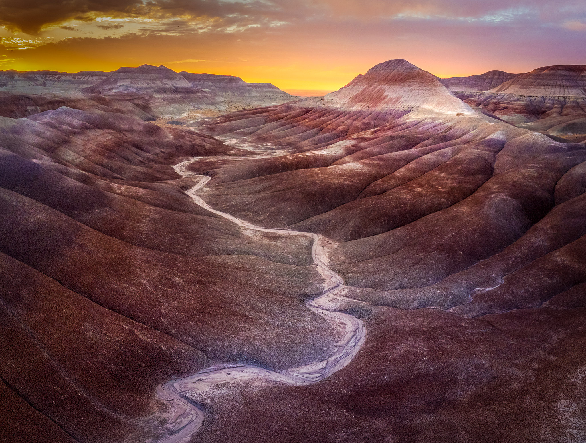 Arizona Painted Desert sunset