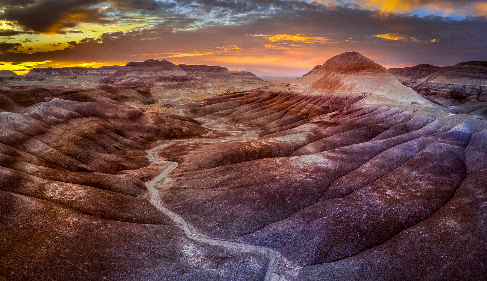 Arizona Painted Desert sunset