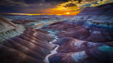 Arizona Painted Desert sunset