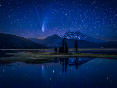 Neowise Comet from Sparks Lake