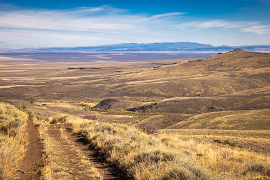 Steens Mountain in distance from Hart Mountain's Rock Creek drainage
