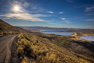 Road down from Hart Mountain into Warner Valley
