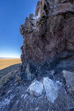 Guano from large nest/roost (Golden Eagle?)